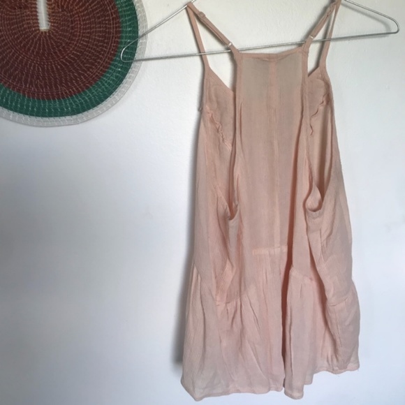 CUTE American Eagle Pink Crochet Tank Top Medium - Picture 3 of 6